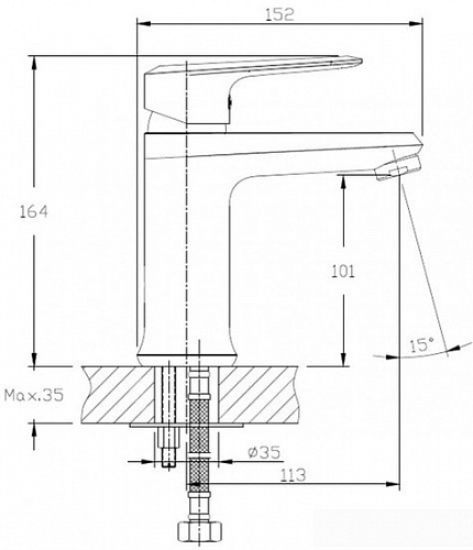 Смеситель Zollen ULM UL53613322