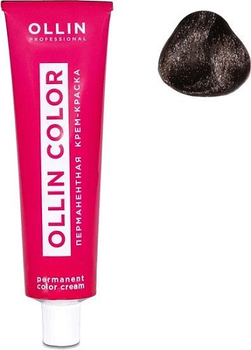 Крем-краска Ollin Professional Color перманентная 4/3 шатен золотистый 60 мл