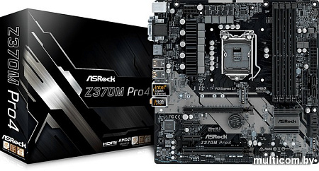 Материнская плата ASRock Z370M Pro4