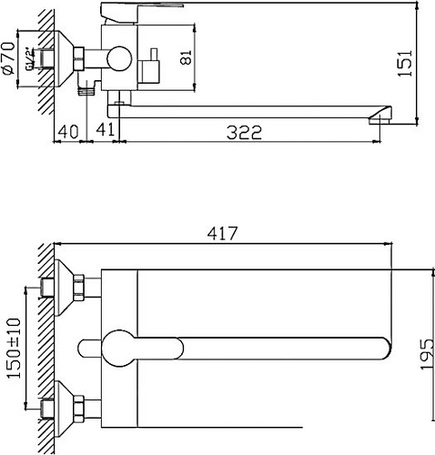 Смеситель Haiba HB22801