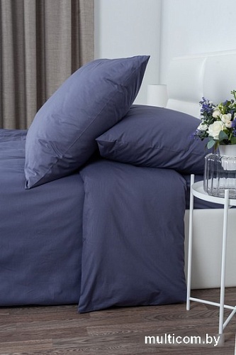 Постельное белье Миланика Фиалка Семейный (поплин г/к)