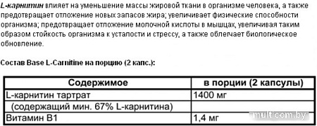 L-карнитин Fitmax Base (90 капсул)