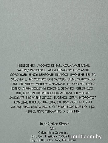 Calvin Klein Truth Men EdT (100 мл)