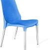 Стул Sheffilton SHT-S75-1 (небесно-синий/хром лак)