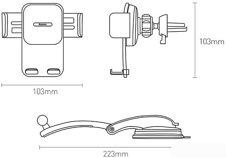 Держатель для смартфона Baseus SUYK000101