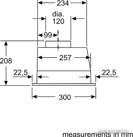 Кухонная вытяжка Bosch Serie 2 DLN52AC70