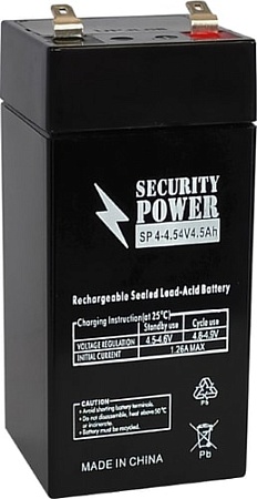 Аккумулятор для ИБП Security Power SP 4-4.5 F1 (4В/4.5 А·ч)