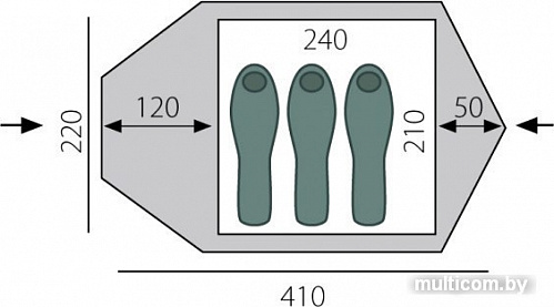 Палатка BTrace Shield 4 [T0058]