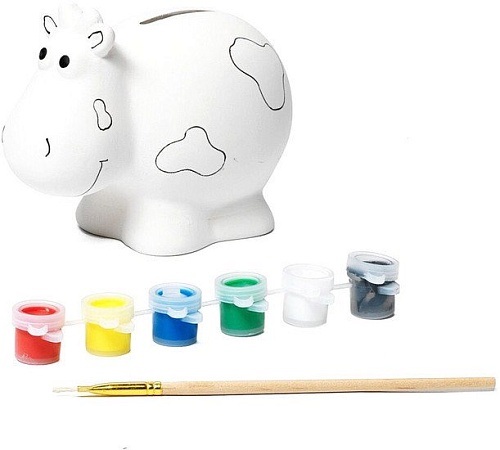 Набор для рисования Bondibon Копилка-подарок. Коровка/ ВВ0979