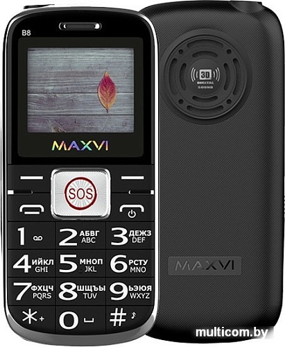 Мобильный телефон Maxvi B8 (черный)