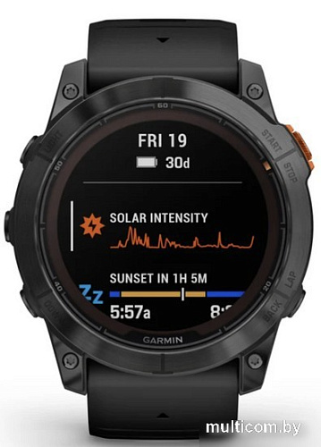 Умные часы Garmin Fenix 7X Pro Solar (сланцево-серый/черный)