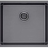Кухонная мойка Paulmark Lassan 49 UNI LA49-GM (черный/вороненая сталь)