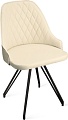 Стул Трия Гранд К4 (черный муар/кожзам Polo Cream)