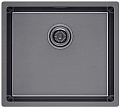 Кухонная мойка Paulmark Lassan 49 UNI LA49-GM (черный/вороненая сталь)