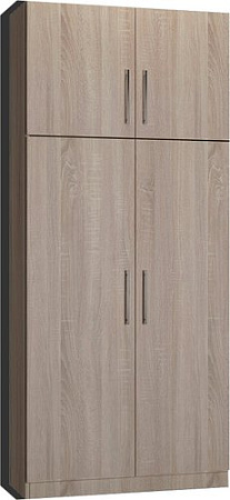 Шкаф распашной Макс Стайл Fidji Egger 240x100x50 14C5050 (дуб бардолино натуральный Н1145 ST10)