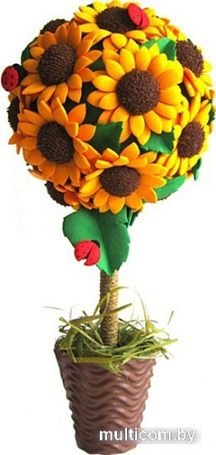 Набор для создания поделок/игрушек Волшебная мастерская Топиарий. Подсолнух ТП-04