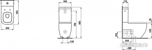 Унитаз Laufen Palomba 8248064000001