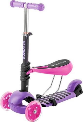 Самокат Sundays KB05 (фиолетовый/розовый)
