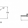 Смеситель Jacob Delafon Cuff E37303-CP