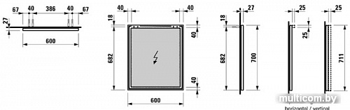 Laufen Зеркало Frame 25 4474029001441