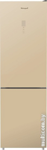 Холодильник Weissgauff WRK 195 D Full NoFrost Beige Glass