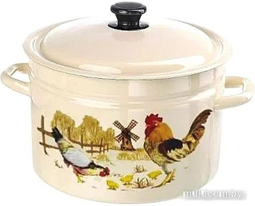 Кастрюля КМЗ Подворье 41804-182/6-У4 (слоновая кость)