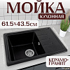 Кухонная мойка Saniteco Rosa (оникс)
