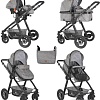 Универсальная коляска Lorelli Alexa 2019 (3 в 1, темно-серый)
