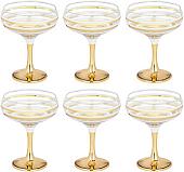 Набор бокалов для шампанского Lefard Golg Line 194-889