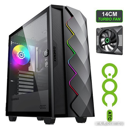 Корпус GameMax Diamond COC BK (черный)