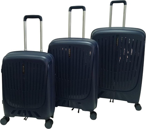 Чемодан-спиннер Mironpan 23107 (M, темно-синий)