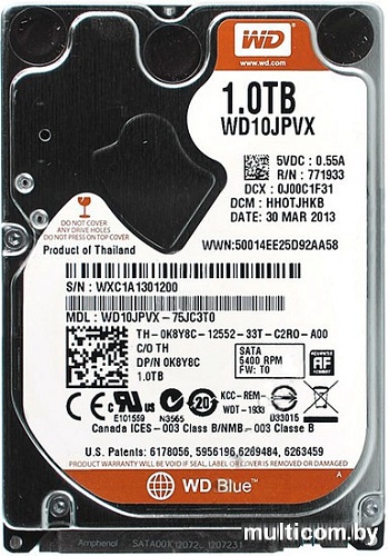 Жесткий диск WD Blue 1TB (WD10JPVX)