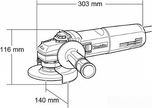 Угловая шлифмашина Makita GA6040R