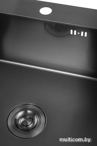 Кухонная мойка Saniteco 5045 Nano (с сифоном, дозатором и коландером)