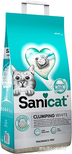 Наполнитель для туалета Sanicat Clumping Unscented 16л