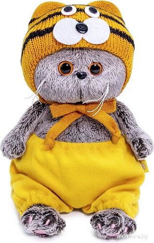 Классическая игрушка BUDI BASA Кот Басик Baby в шапке тигренка 6776232