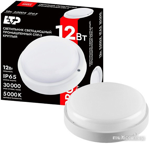 Светильник ETP ЖКХ СПП-3 12W 5000K круг IP65 35885