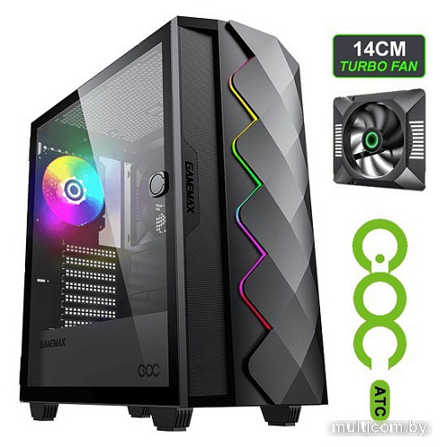Корпус GameMax Diamond COC BK (черный)