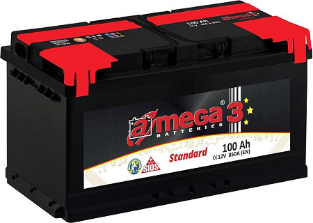Автомобильный аккумулятор A-mega Standard 100 R (100 А&middot;ч)