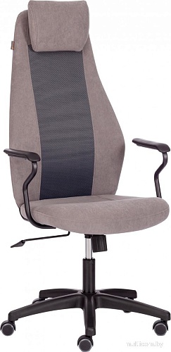 Офисное кресло TetChair Aviator флок/ткань (серый/серый)