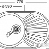 Кухонная мойка Kromevye Rondo EC 159 D