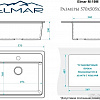 Кухонная мойка Elmar M-19M (белый гранит Q15)