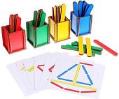 Развивающая игра Smile Decor Сортер Цветные стаканчики П721