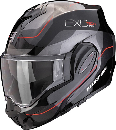 Scorpion Exo Exo-Tech Evo Pro Commuta (р. S, черный/серебристый/красный)