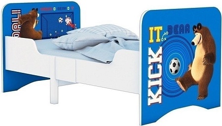 Растущая кровать Polini Kids Fun 3200 Маша и Медведь