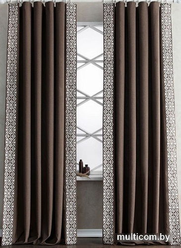 Комплект штор Pasionaria Дюпон 400x230 (2 шт, коричневый)