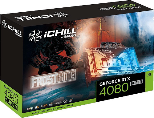 Видеокарта Inno3D GeForce RTX 4080 Super 16GB iChill Frostbite C408S-166XX-1870FB