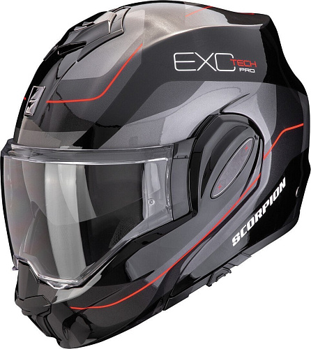 Scorpion Exo Exo-Tech Evo Pro Commuta (р. S, черный/серебристый/красный)