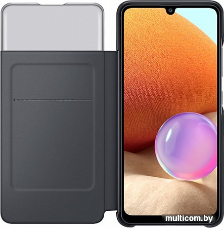 Чехол Samsung S View Wallet Cover для Samsung Galaxy A32 (черный)