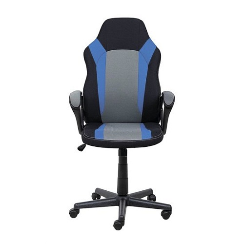 Кресло AksHome Flaviy (черный/серый/синий)